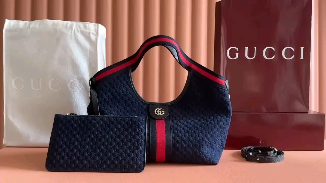 💋💋💋【New】Gucci Giglio series small tote bag, original leather shipped, model: 860845, short combination video