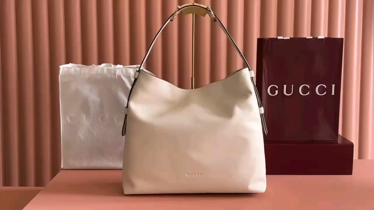 💋💋💋【New model】Gucci Beatrix series medium tote bag, white/brown/black/original leather shipped, 🐍Model: 850926, short video