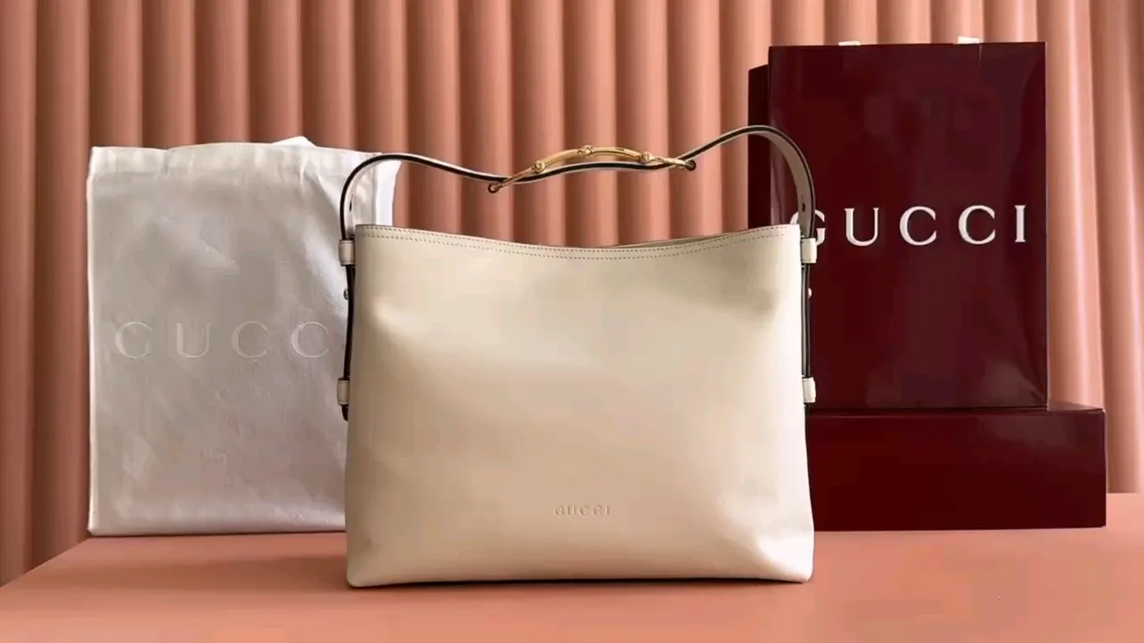 💋💋💋【New model】Gucci Beatrix series medium tote bag, white/brown/black/original leather shipped, 🐍Model: 850926, short video