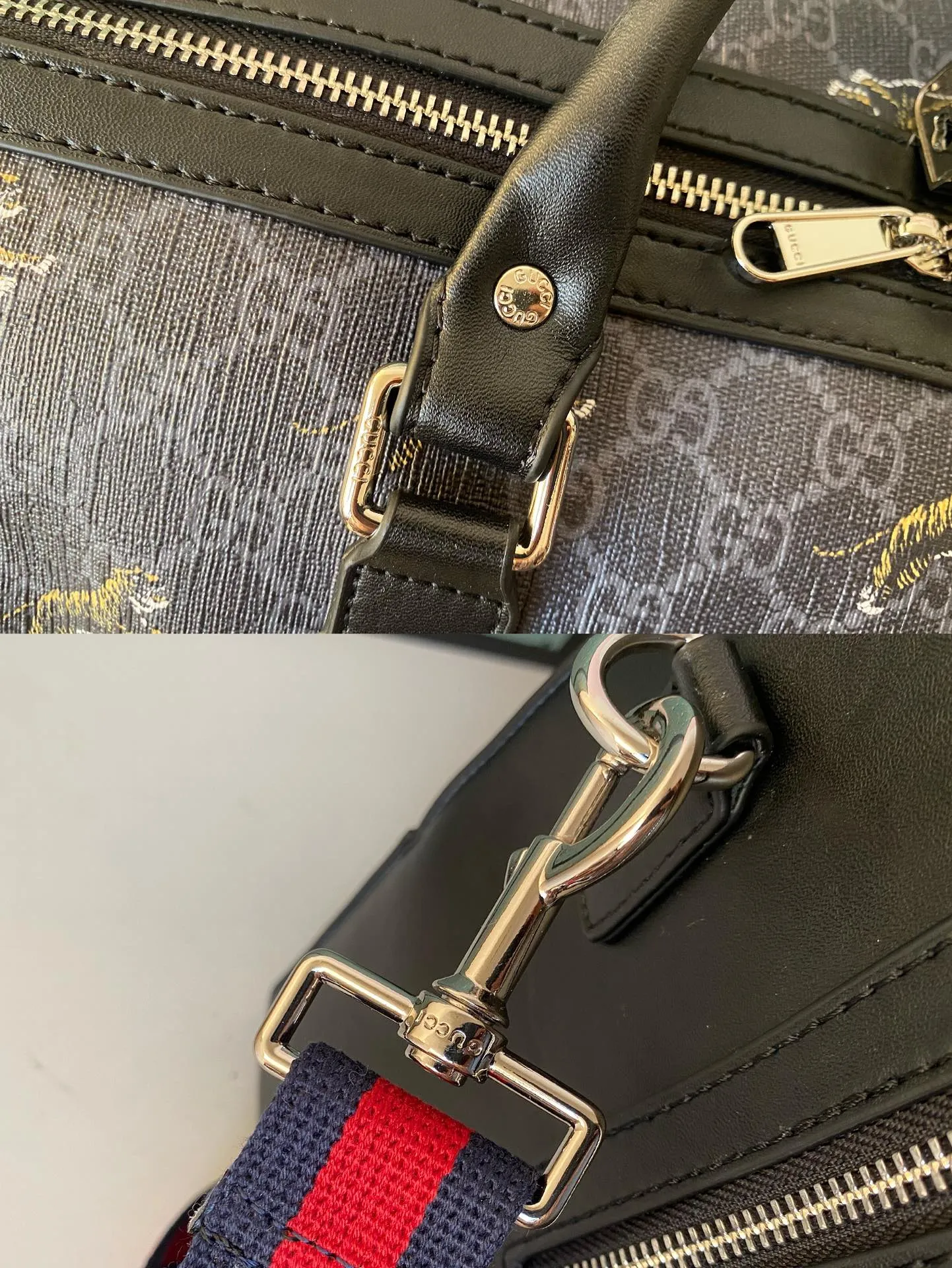 💰380 🆕GUCCI💝💝The latest small travel bag💗The texture is super soft and made of soft GG Supreme high-grade man-made canvas. This material is a softer version of GG Supreme high-grade man-made canvas. It is covered with microfiber fabric, decorated with GG patterns, and matched with black imported cowhide piping. It is full of personality! Comes with a detachable webbing shoulder strap. Style number: 474131 Kehu. Size: 45*27*24