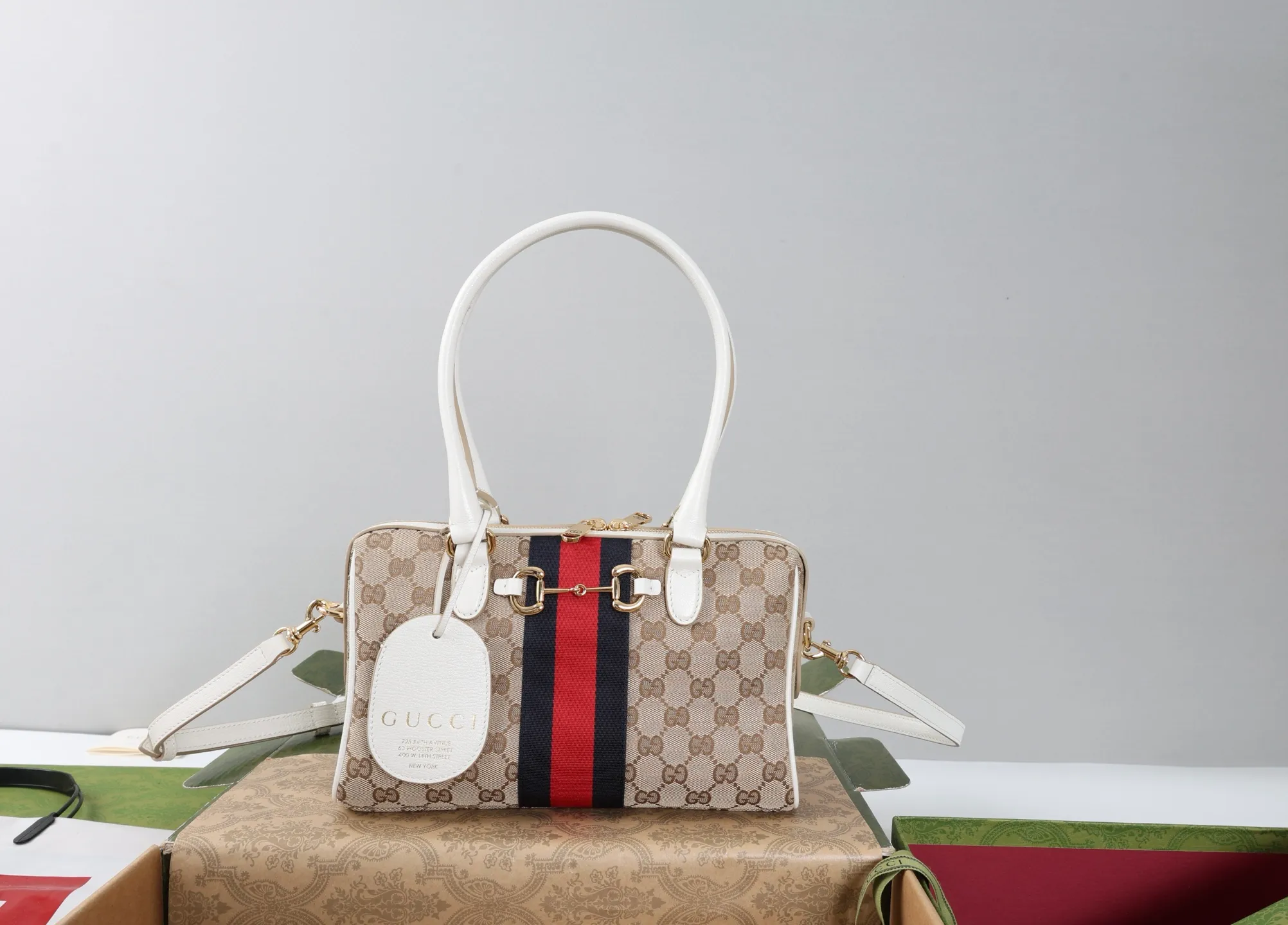 All Categories Official Website "Brand Women's Bags" Women's Bags 💙 GUCCI GUCCI 2026 New Classic GG Pattern Crossbody Bag
