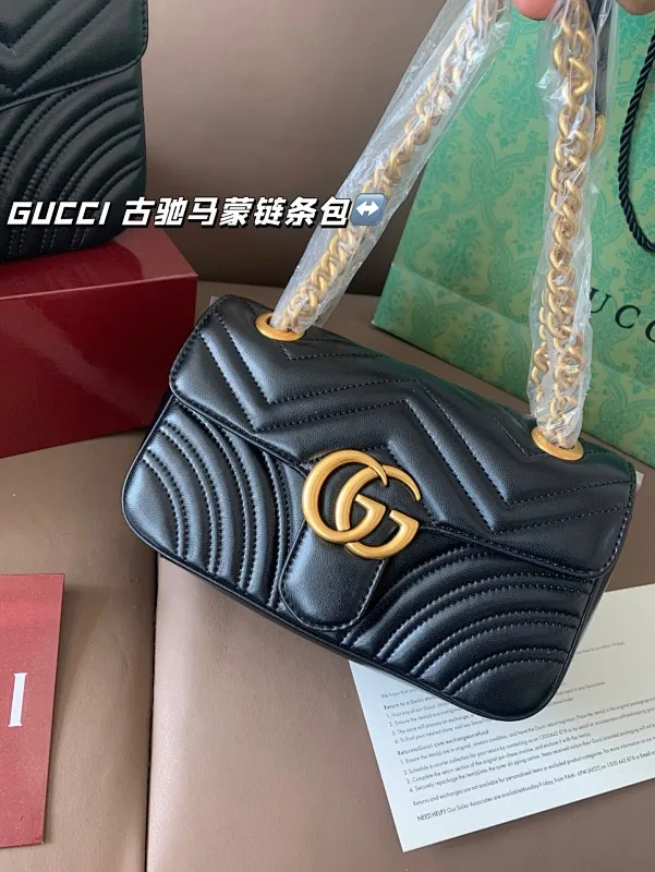 All Categories Official Website "Brand Women's Bags" Women's Bags 💙 GUCCI 2025 New GUCCIGG Marmont Marmont Chain Bag
