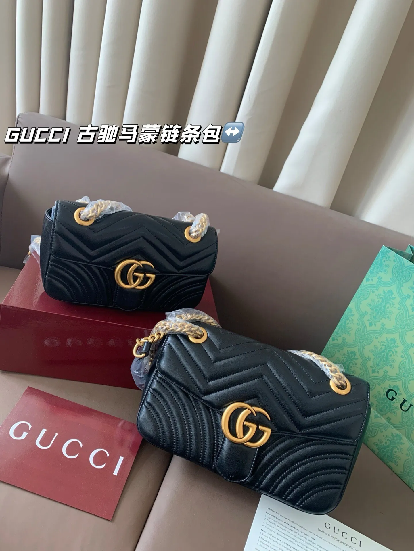 All Categories Official Website "Brand Women's Bags" Women's Bags 💙 GUCCI 2025 New GUCCIGG Marmont Marmont Chain Bag