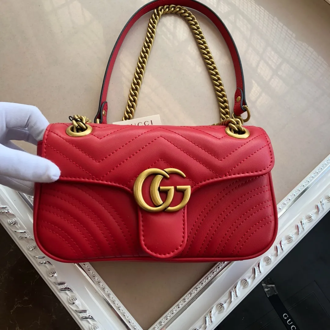 All categories Official website "Brand Women's Bags" Women's Bags 💙 GUCCI 2022 official new Gucci crossbody bag wholesale Original order quality 58001700 Size: 22-13-6Cm