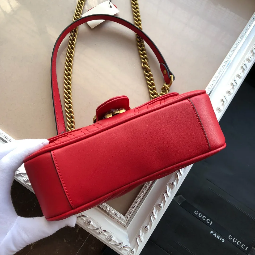 All categories Official website "Brand Women's Bags" Women's Bags 💙 GUCCI 2022 official new Gucci crossbody bag wholesale Original order quality 58001700 Size: 22-13-6Cm