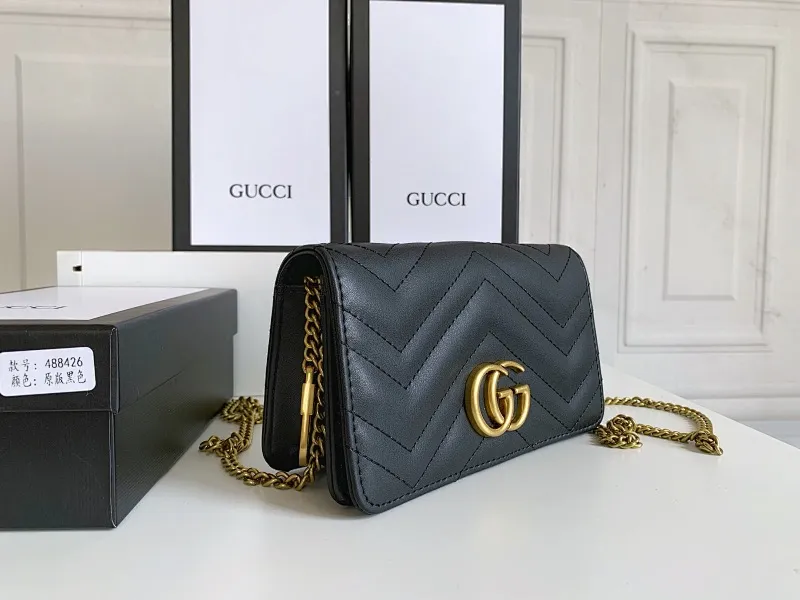 All categories Official website "Brand Women's Bags" Women's Bags 💙 GUCCI replica GUCCI, fine imitation GUCCI bag, GUCCI shoulder bag, 2023 official latest version GUCCI first layer cowhide chain bag, bag factory, original material, size: 18-10.5-4.5CM