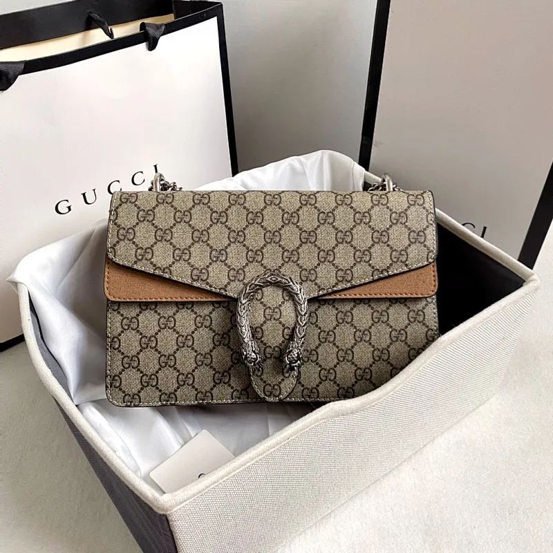 All categories Official website "Brand Women's Bags" Women's Bags 💙 GUCCI 2022 official new Gucci crossbody bag wholesale Original order quality 58002000 Size: 28-18-9Cm