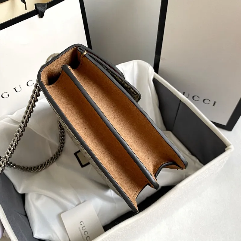 All categories Official website "Brand Women's Bags" Women's Bags 💙 GUCCI 2022 official new Gucci crossbody bag wholesale Original order quality 58002000 Size: 28-18-9Cm