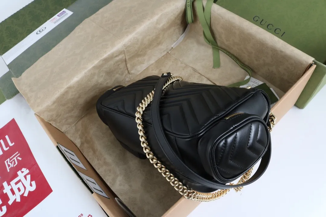 All Categories Official Website "Brand Women's Bags" Women's Bags 💙 GUCCI GUCCI 2026 New Classic GG Pattern Crossbody Bag