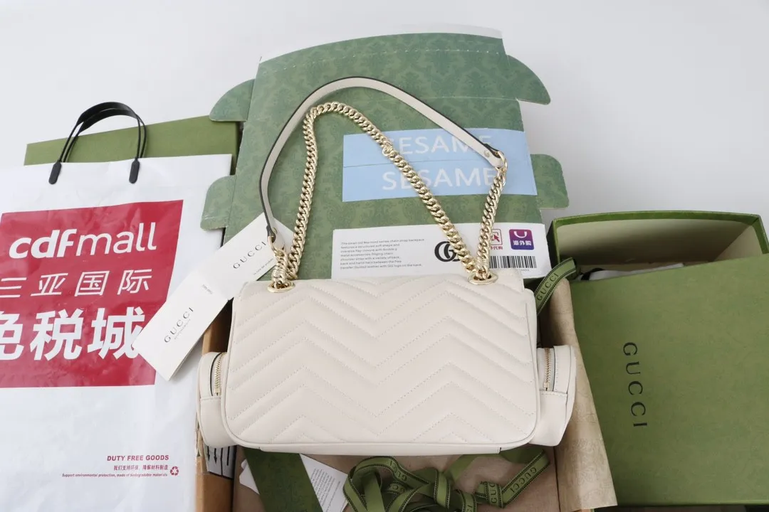 All Categories Official Website "Brand Women's Bags" Women's Bags 💙 GUCCI GUCCI 2026 New Classic GG Pattern Crossbody Bag