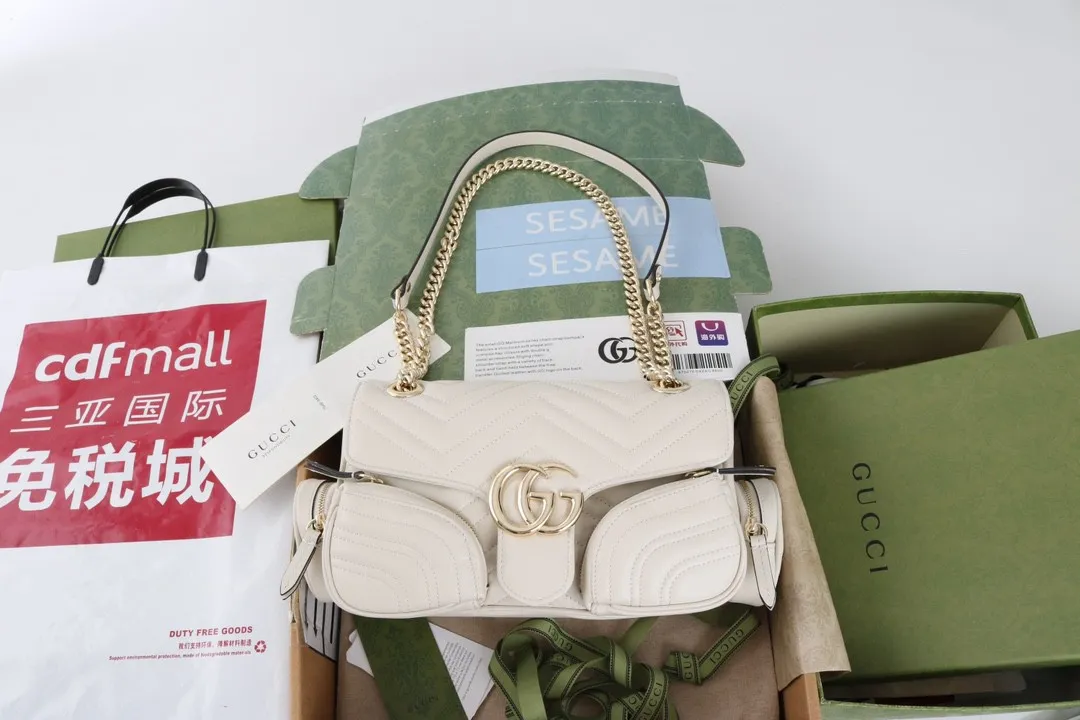 All Categories Official Website "Brand Women's Bags" Women's Bags 💙 GUCCI GUCCI 2026 New Classic GG Pattern Crossbody Bag