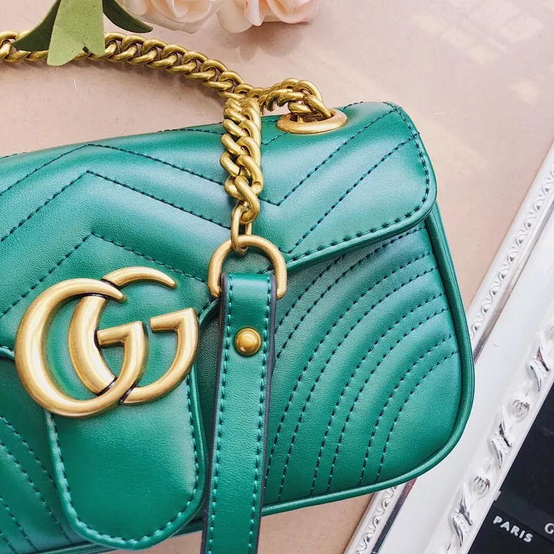 All categories Official website "Brand Women's Bags" Women's Bags 💙 GUCCI 2022 official new Gucci crossbody bag wholesale Original order quality 58001700 Size: 22-13-6Cm
