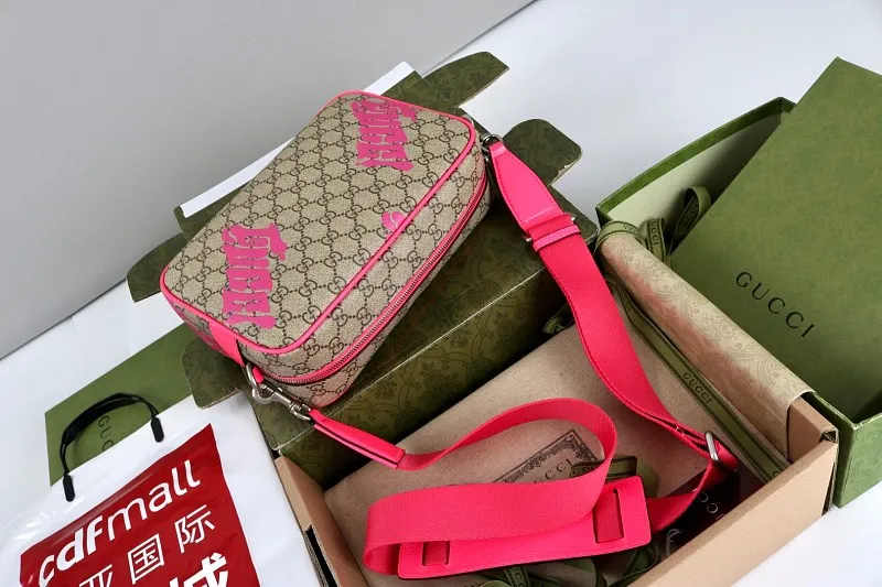 All Categories Official Website "Brand Women's Bags" Women's Bags 💙 GUCCI GUCCI 2026 New Classic GG Pattern Crossbody Bag