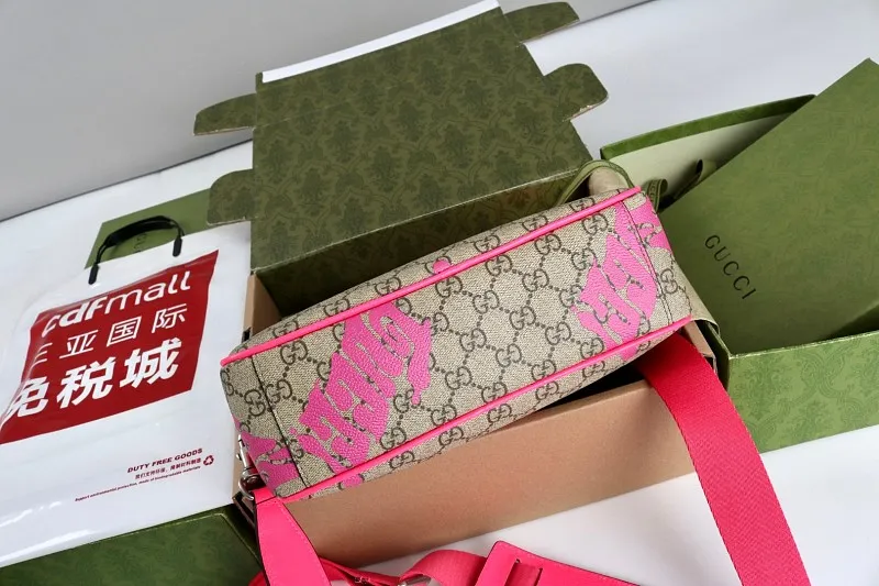 All Categories Official Website "Brand Women's Bags" Women's Bags 💙 GUCCI GUCCI 2026 New Classic GG Pattern Crossbody Bag