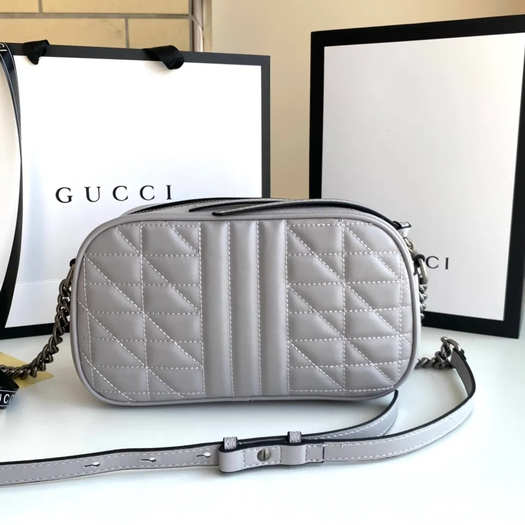 All categories Official website "Brand Women's Bags" Women's Bags 💙 GUCCI 2022 official new Gucci crossbody bag wholesale Original order quality 58001900 Size: 24-13-7Cm