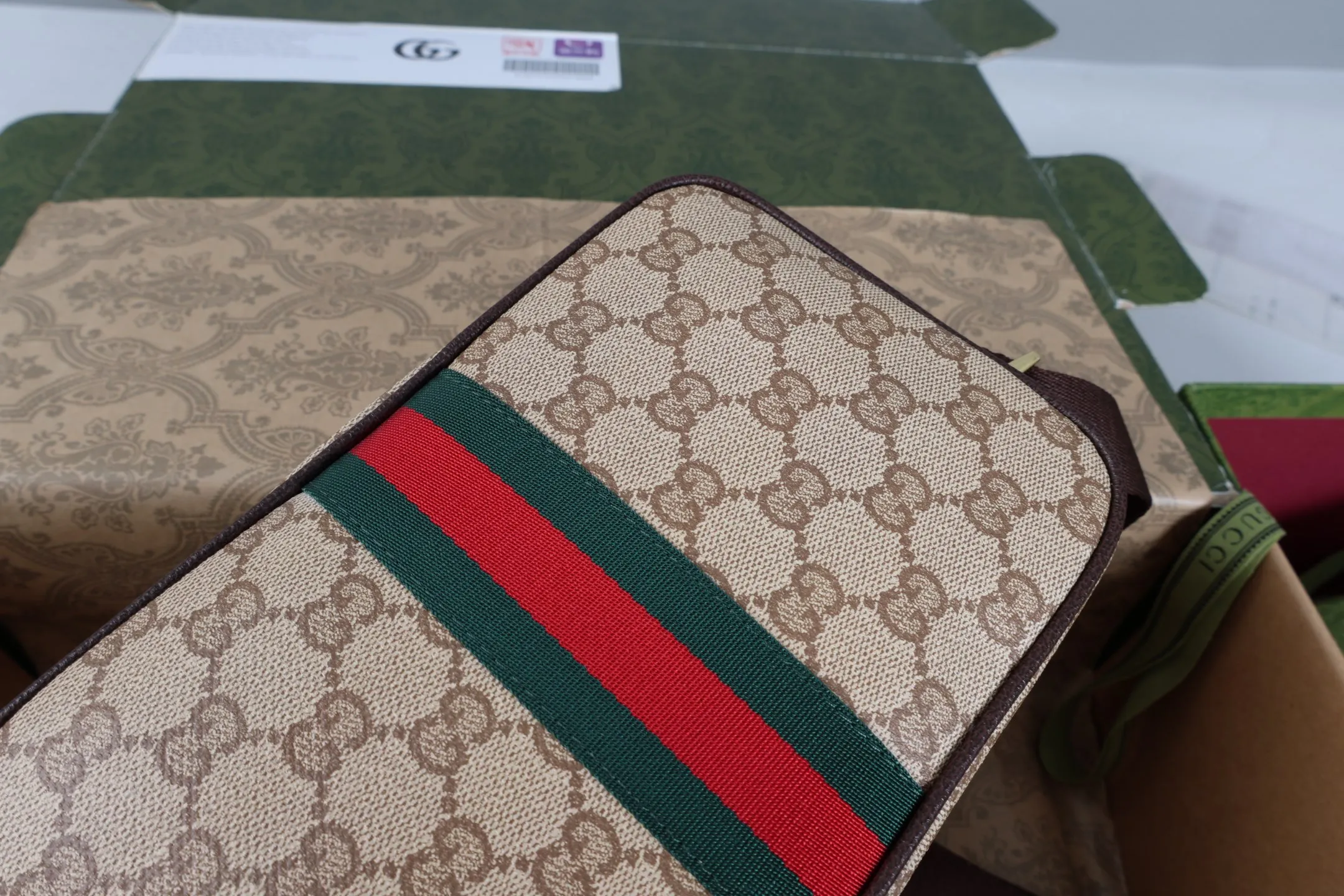 All Categories Official Website "Brand Women's Bags" Women's Bags 💙 GUCCI GUCCI 2026 New Classic GG Pattern Crossbody Bag