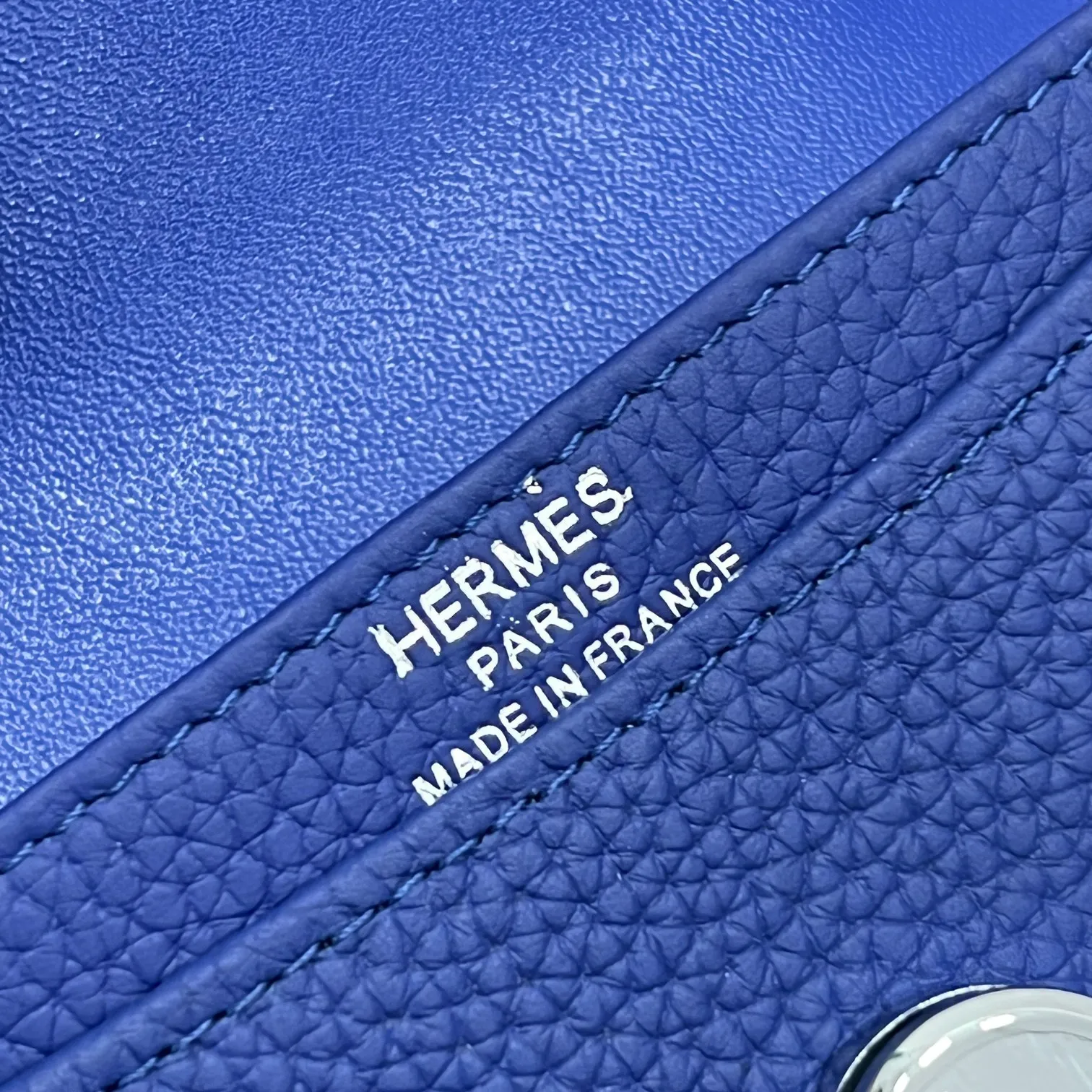 All categories Hermès wallet (Hermès) Hermès 5121 pebbled silver buckle