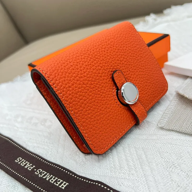 All categories Hermès wallet (Hermès) Hermès 5121 pebbled silver buckle