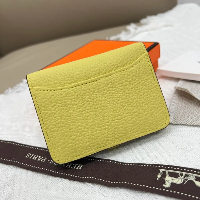 All categories Hermès wallet (Hermès) Hermès 5121 pebbled silver buckle