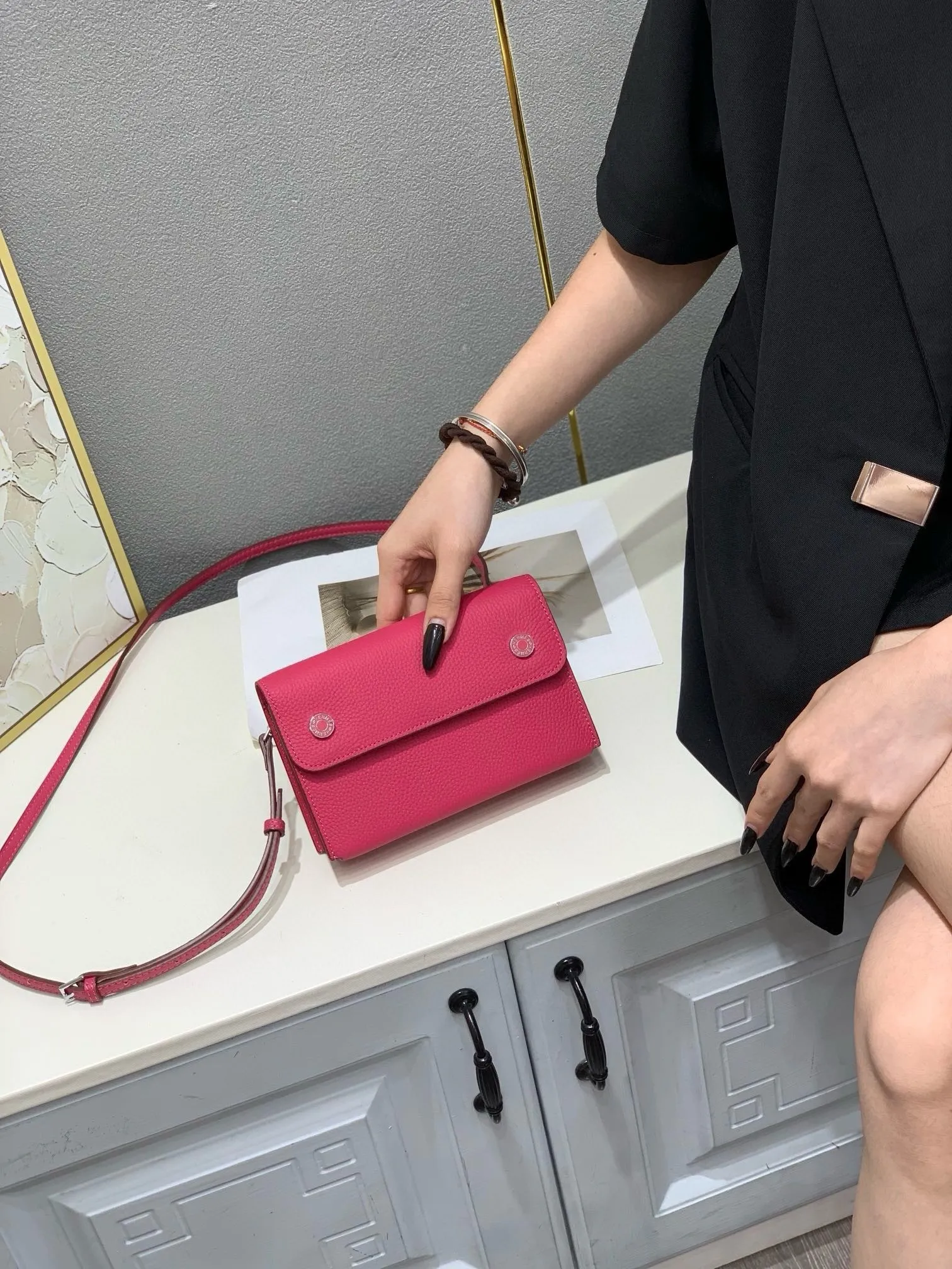 All Categories Hermès Wallet (Hermès) Hermès 363 Lychee Pattern