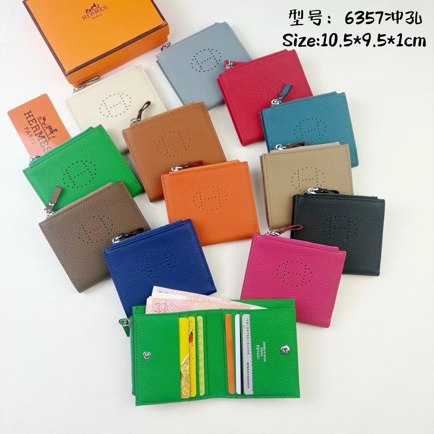 All categories Hermès wallet (Hermès) Hermès 6357 punching