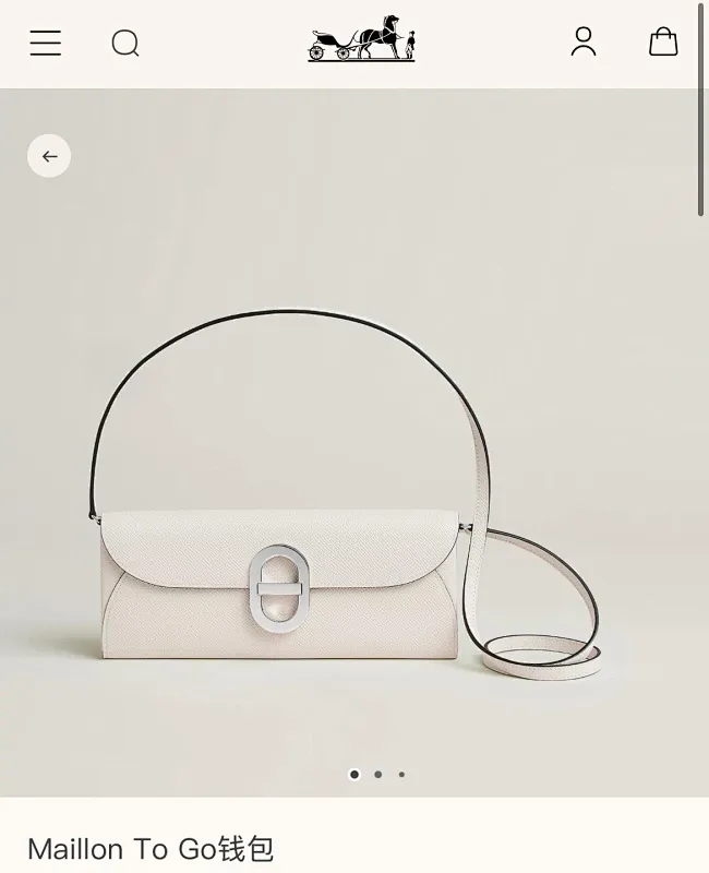 All categories Hermès wallet (Hermès) Hermès 961 silver buckle