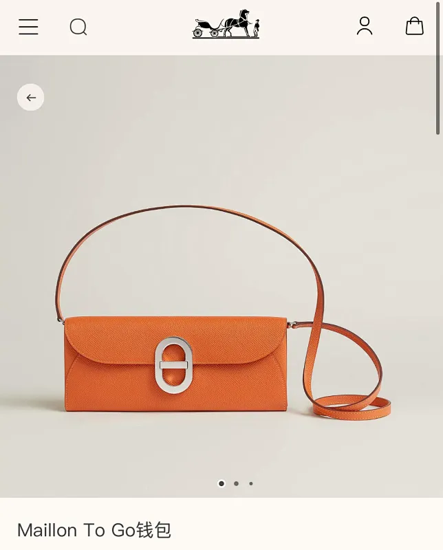 All categories Hermès wallet (Hermès) Hermès 961 silver buckle
