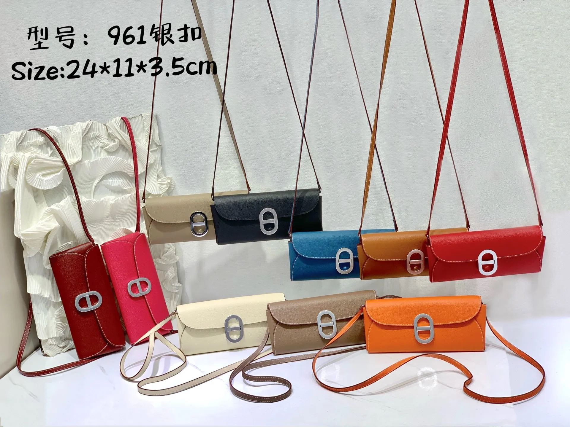 All categories Hermès wallet (Hermès) Hermès 961 silver buckle