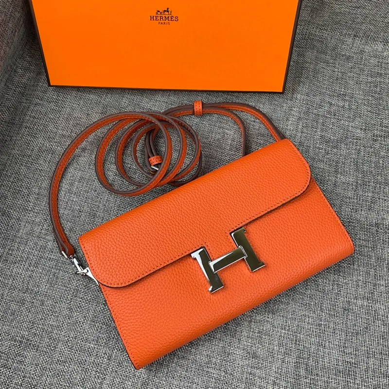 All categories Hermès wallet (Hermès) Hermès 9852 leather silver buckle