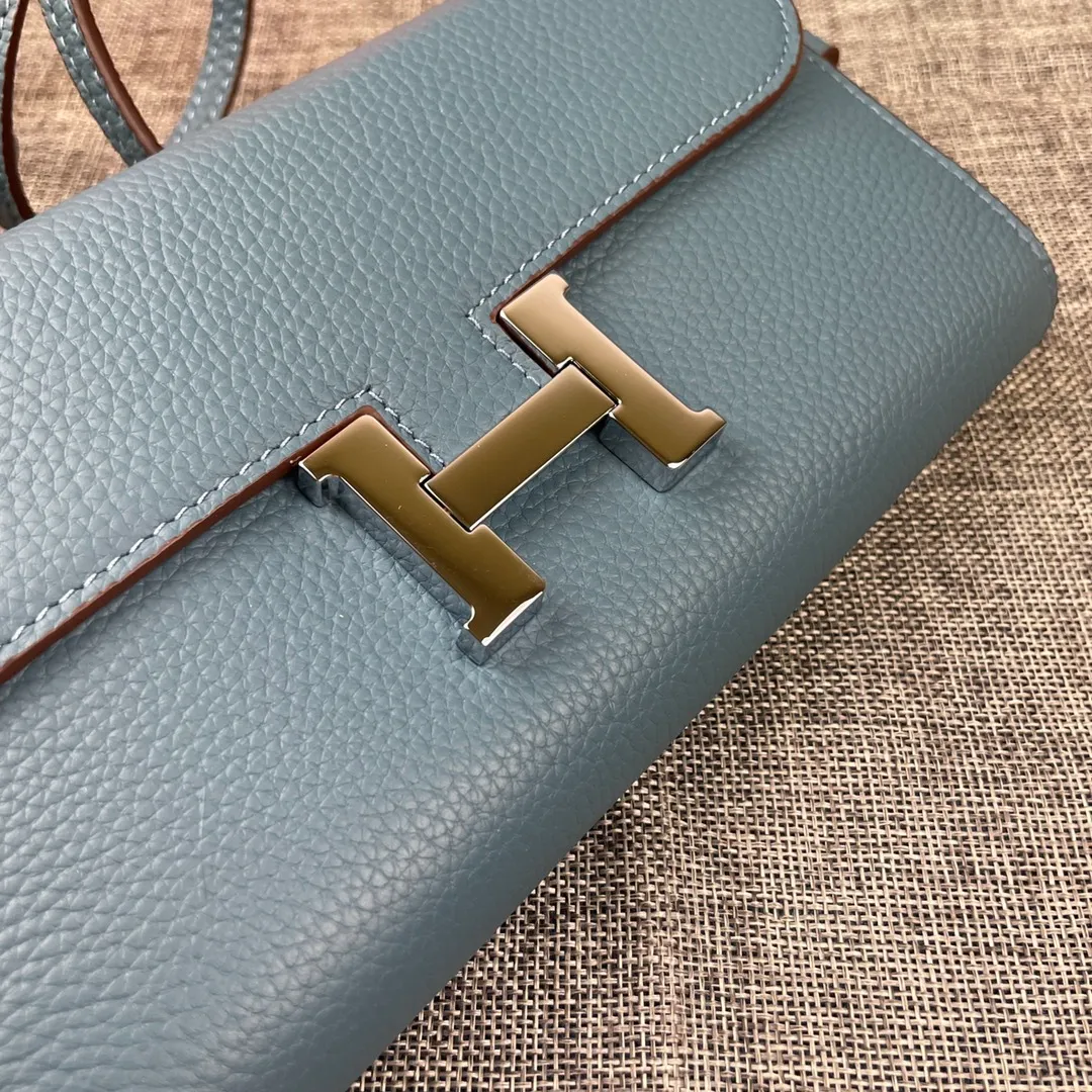 All categories Hermès wallet (Hermès) Hermès 9852 leather silver buckle