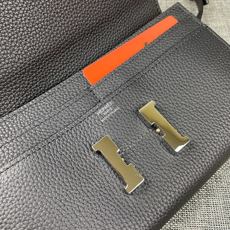 All categories Hermès wallet (Hermès) Hermès 9852 leather silver buckle