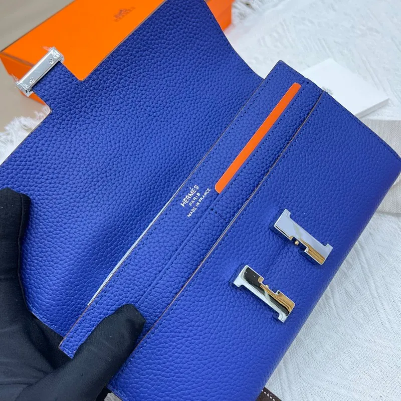 All categories Hermès wallet (Hermès) Hermès 539 pebbled silver buckle