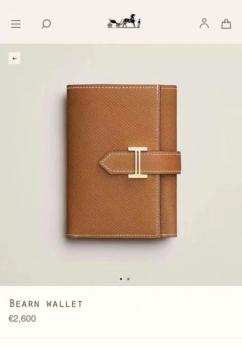 All categories Hermès wallet (Hermès) Hermès 5119