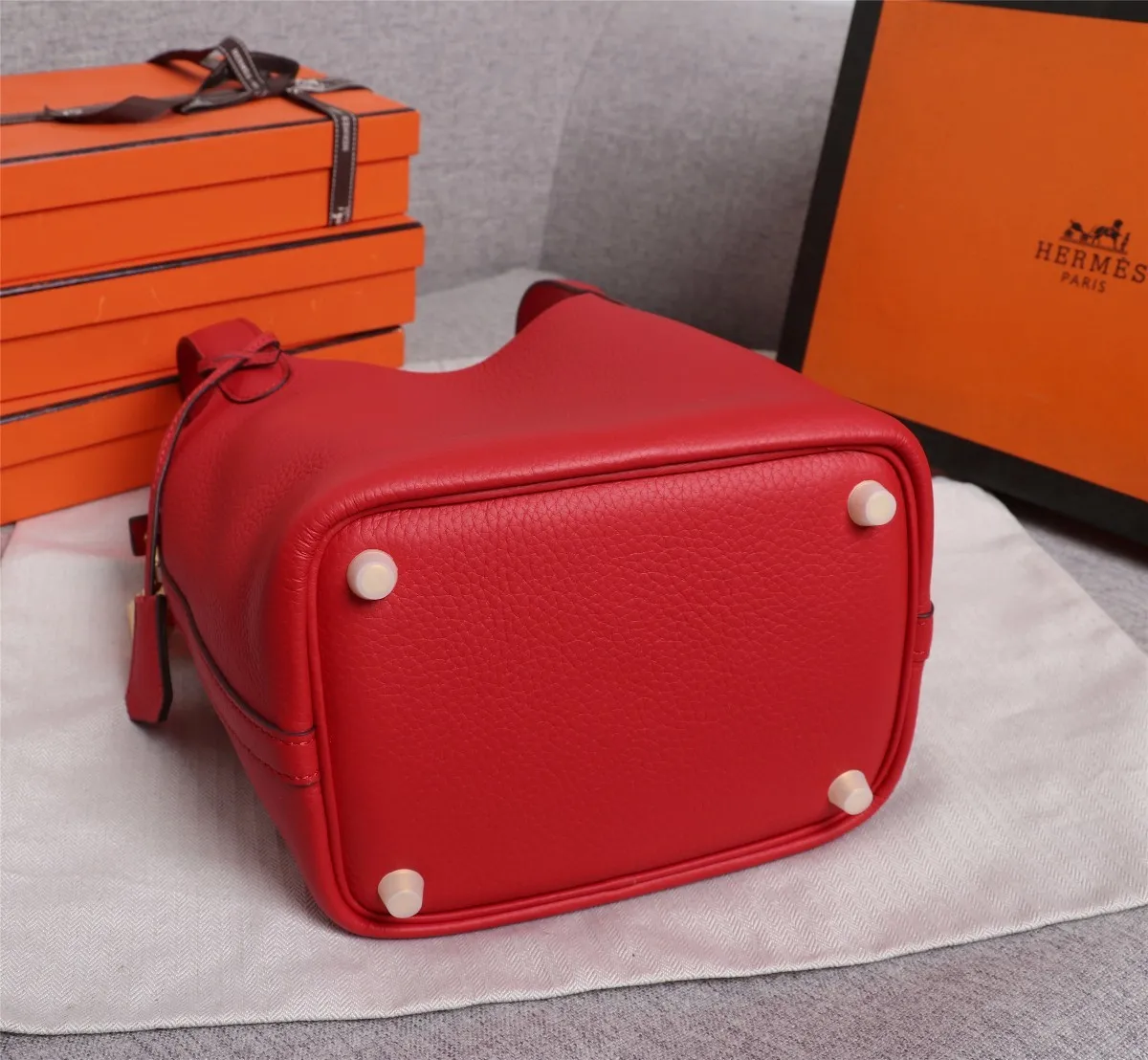 All categories Official website "Brand Women's Bags" Women's Bags 💙 Hermes 2022 official new Hermès vegetable basket picotin wholesale small size 58002400 large size 58002600 high quality size: small size 18CM large size 22CM