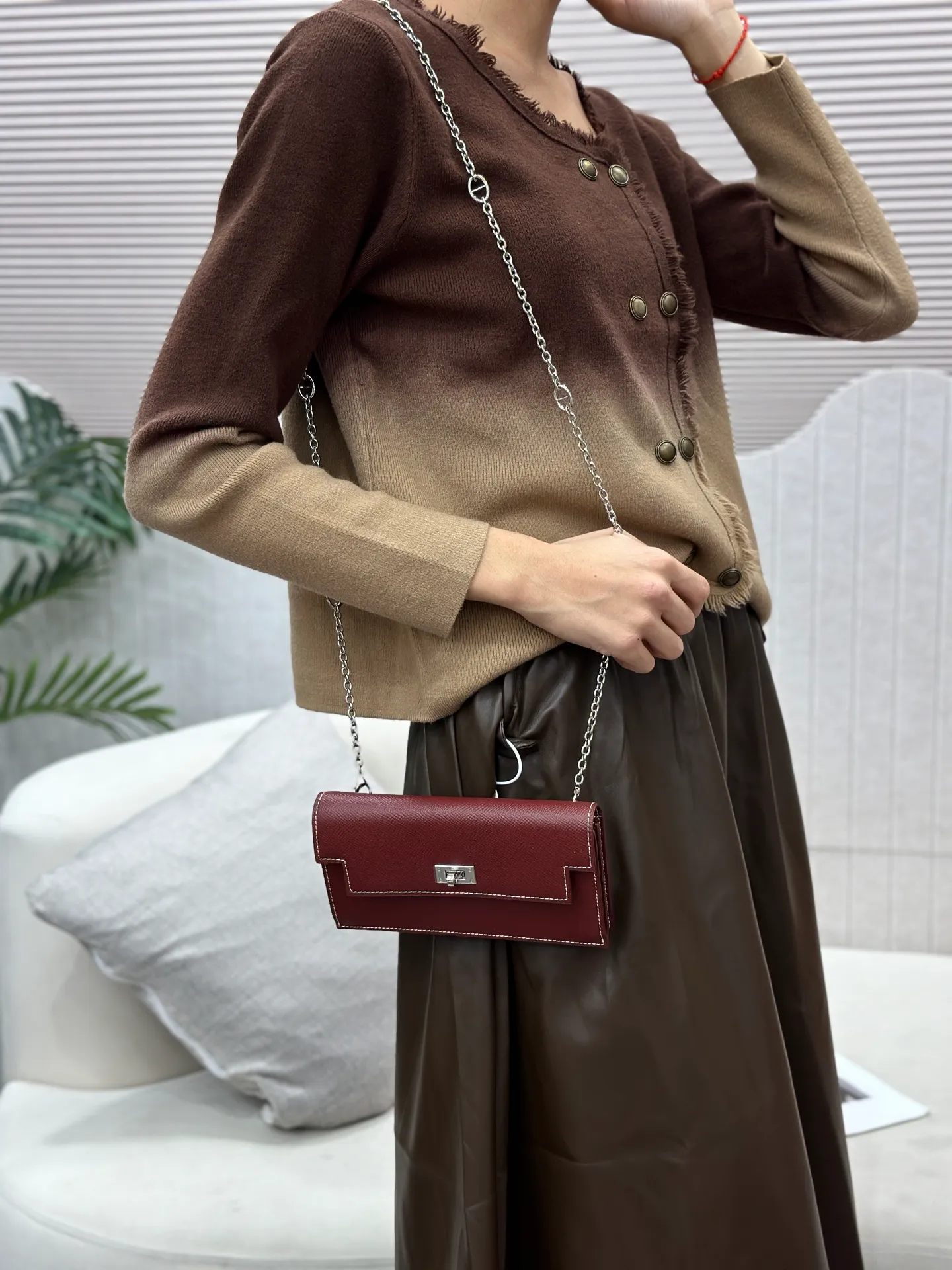 All categories Hermès women's bags (Hermès) Hermès 960-1 silver buckle