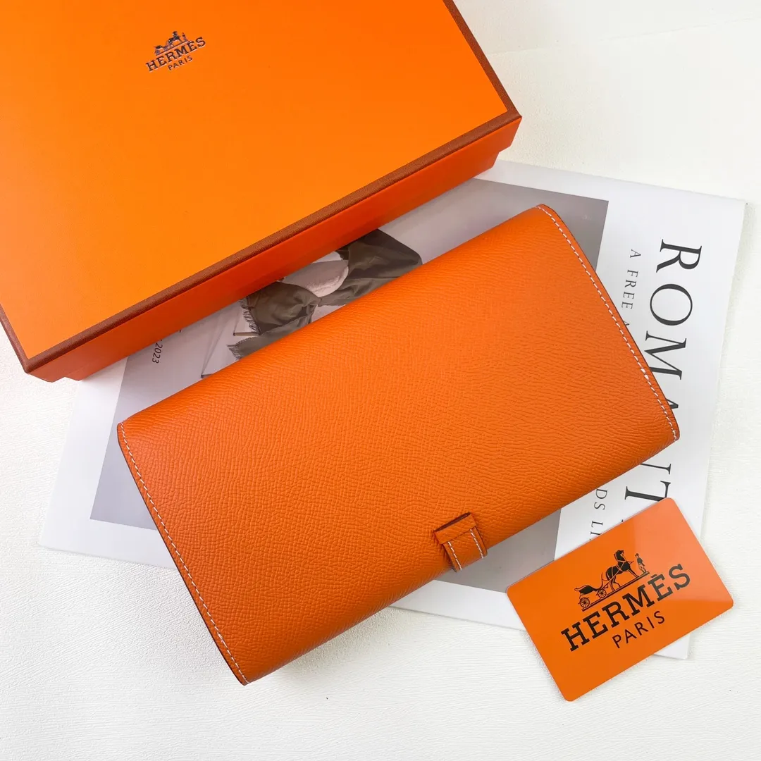 HERMES official website new model 💰300 New H Passant Toutenmainte Epsom calfskin long wallet Model: 951 palm print - Sheath "H passant" opening and closing - Zipper coin purse - Pocket with original OEM code inside - Can store passport or large-size mobile phone Metal texture: palladium plated Dimensions: length 20.8 × width 12.4 × thickness 2.7 cm