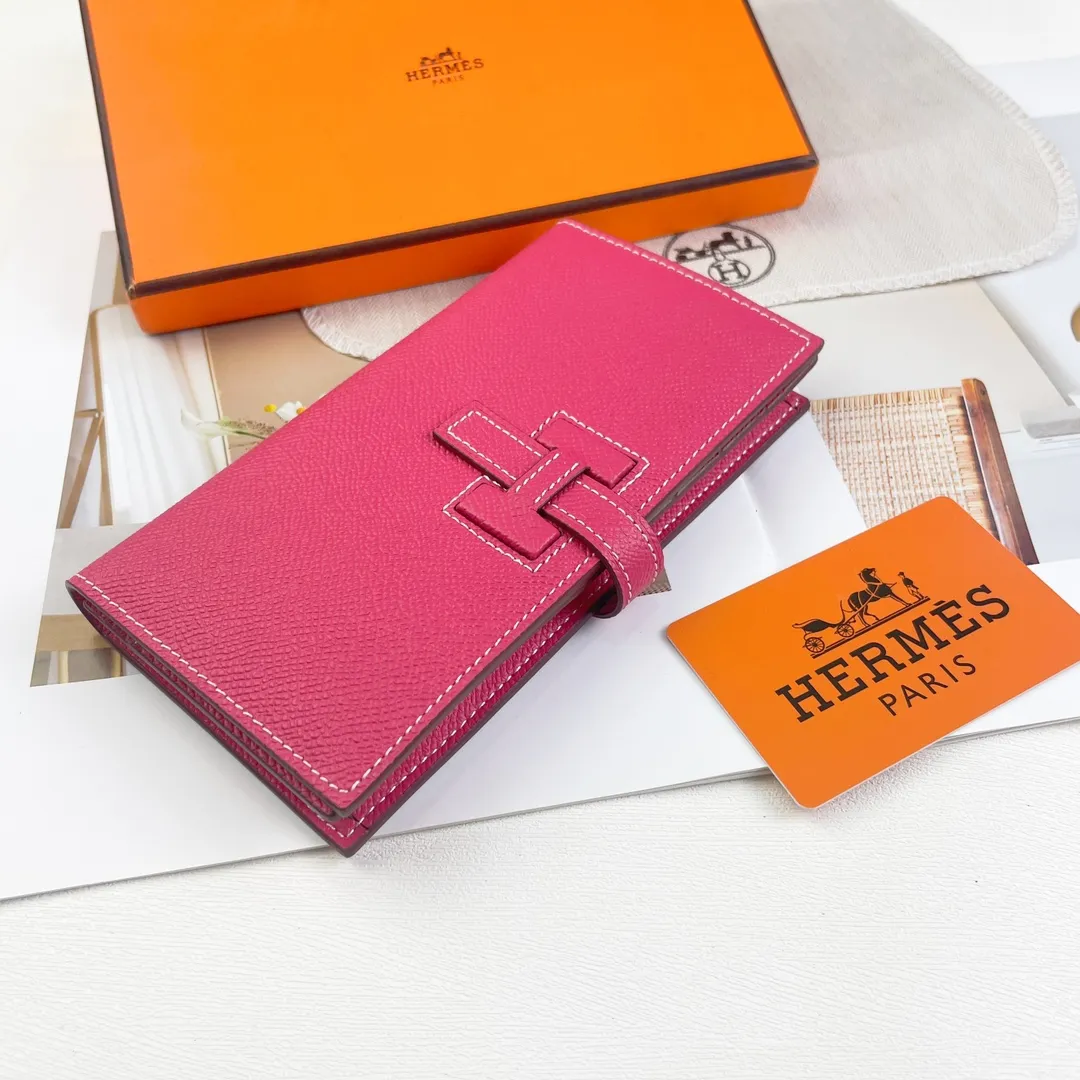 HERMES new model 💰280 New H Passant Toutenmainte Epsom calfskin long wallet Model: 953 - Sheath "H passant" opening and closing - Zippered coin purse - Pocket with original OEM code inside - Metal texture: palladium plated Dimensions: Length 17.5 × Width 9 cm