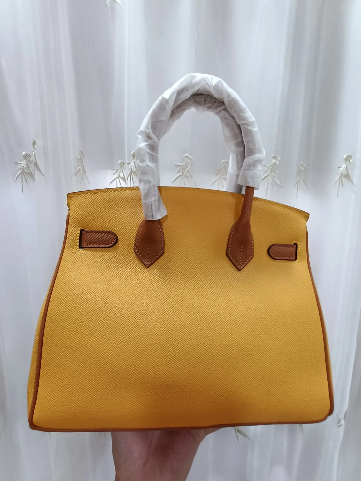 760💰🍒Hermès Birkin bag shipped with palm print color matching🍒🦎🦎Upgraded version matching hardware🐂🐂Perfect version [strong][strong][strong] Shoulder strap exclusive matching logo hot stamping🐂🐂🐂(Hermès) Birkin bag logo clear [strong][strong] Internet celebrity hot style, size: 30×22×16cm