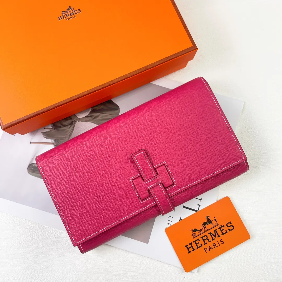 HERMES official website new model 💰300 New H Passant Toutenmainte Epsom calfskin long wallet Model: 951 palm print - Sheath "H passant" opening and closing - Zipper coin purse - Pocket with original OEM code inside - Can store passport or large-size mobile phone Metal texture: palladium plated Dimensions: length 20.8 × width 12.4 × thickness 2.7 cm