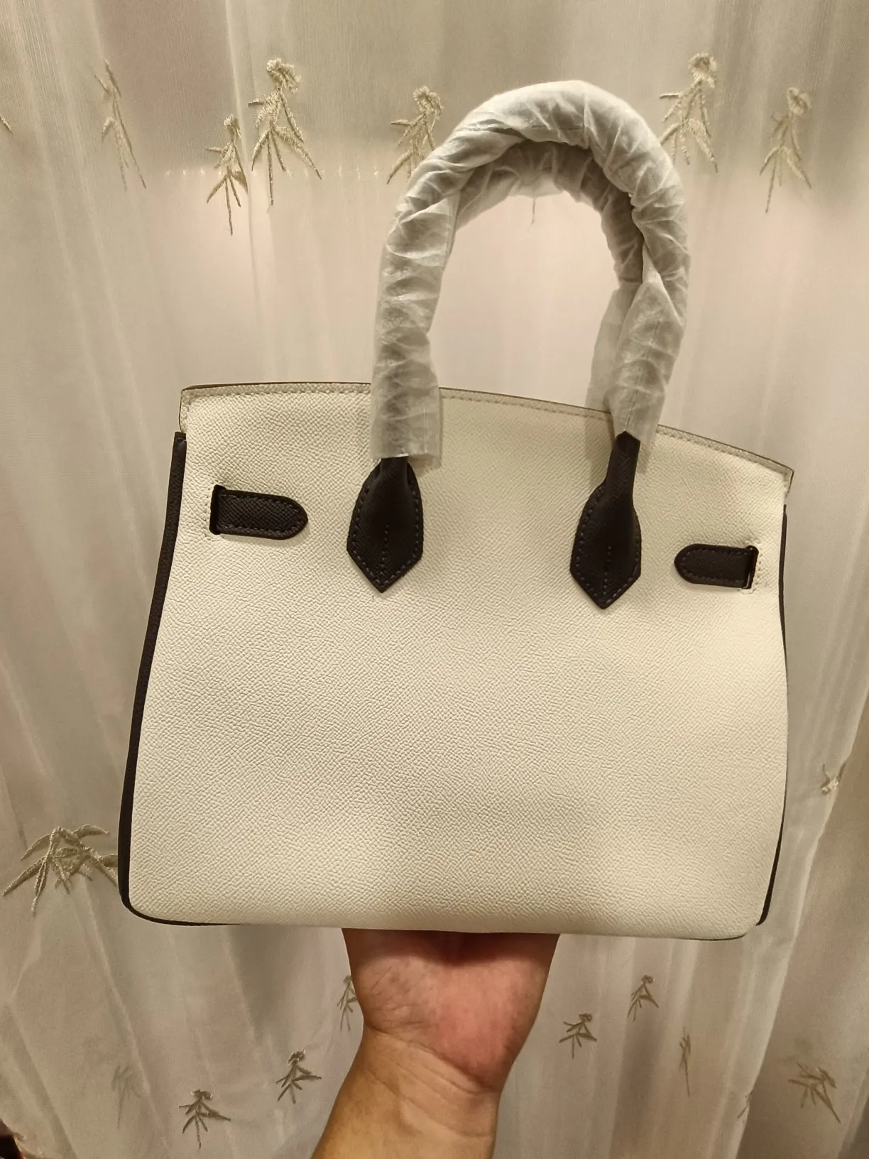 760💰🍒Hermès Birkin bag shipped with palm print color matching🍒🦎🦎Upgraded version matching hardware🐂🐂Perfect version [strong][strong][strong] Shoulder strap exclusive matching logo hot stamping🐂🐂🐂(Hermès) Birkin bag logo clear [strong][strong] Internet celebrity hot style, size: 30×22×16cm