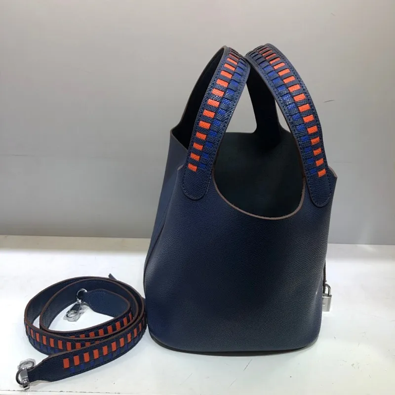 All Categories Official Website "Brand Women's Bags" Women's Bags 💙 Hermes 2024 Official Website New Hermes Epsom Palm Print Vegetable Basket