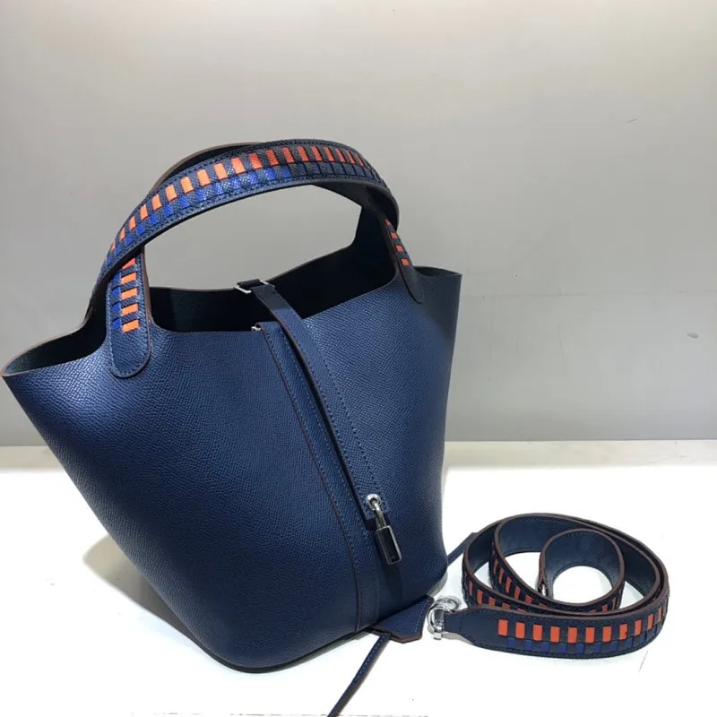All Categories Official Website "Brand Women's Bags" Women's Bags 💙 Hermes 2024 Official Website New Hermes Epsom Palm Print Vegetable Basket