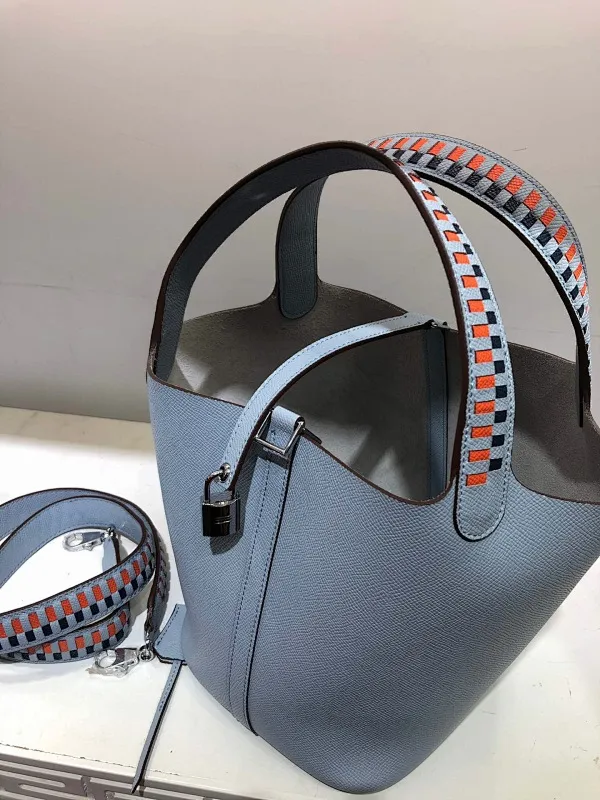 All Categories Official Website "Brand Women's Bags" Women's Bags 💙 Hermes 2024 Official Website New Hermes Epsom Palm Print Vegetable Basket