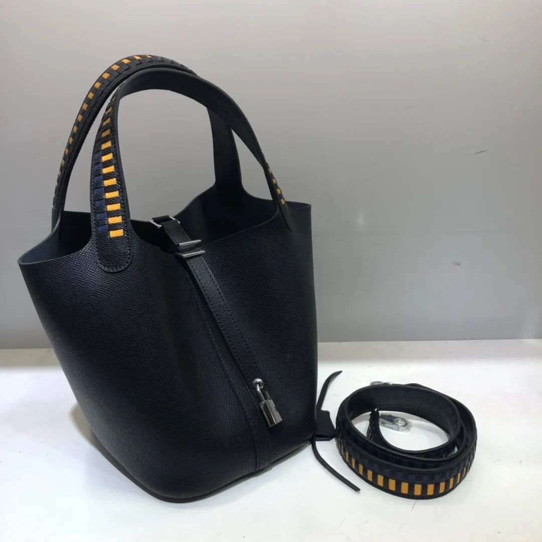 All Categories Official Website "Brand Women's Bags" Women's Bags 💙 Hermes 2024 Official Website New Hermes Epsom Palm Print Vegetable Basket