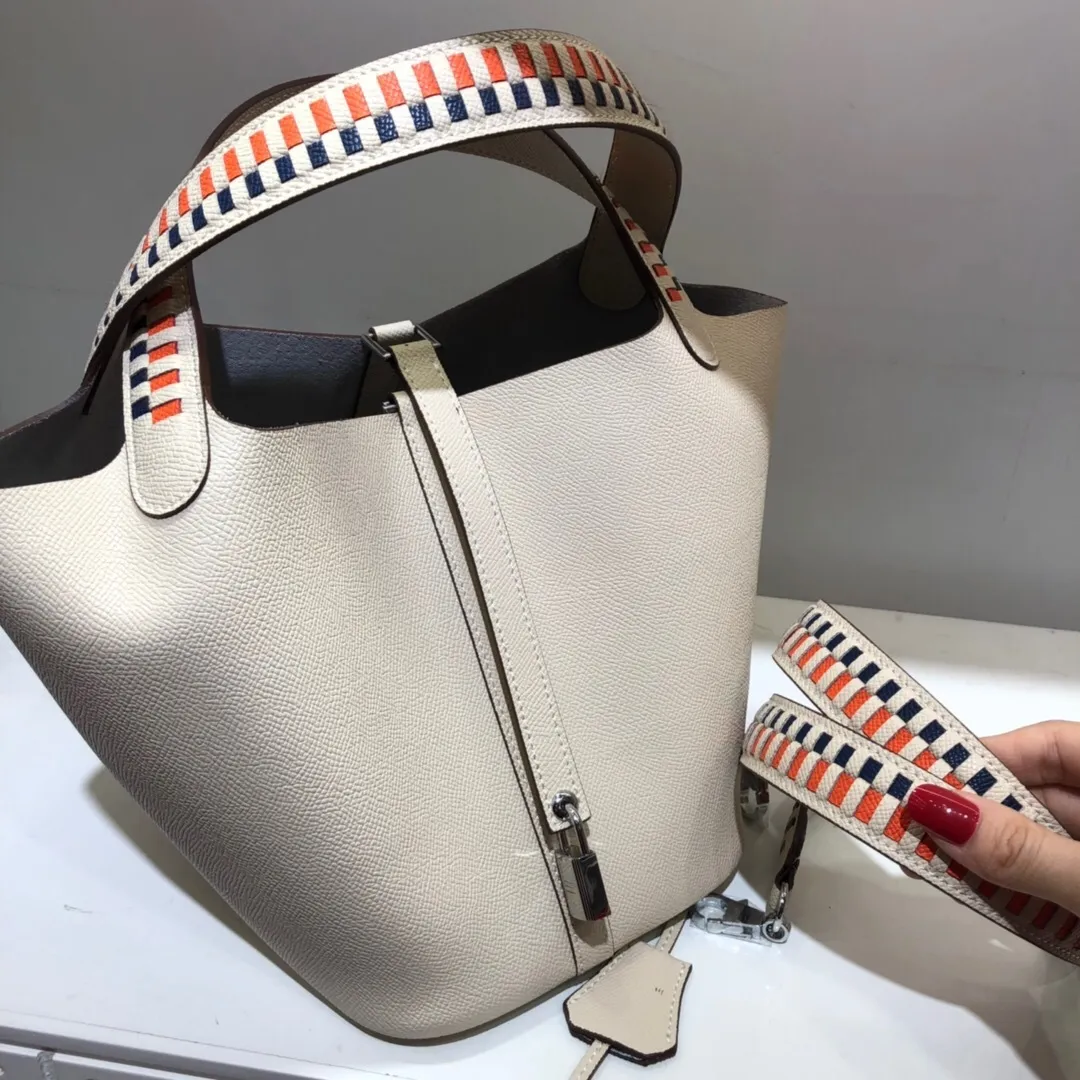 All Categories Official Website "Brand Women's Bags" Women's Bags 💙 Hermes 2024 Official Website New Hermes Epsom Palm Print Vegetable Basket