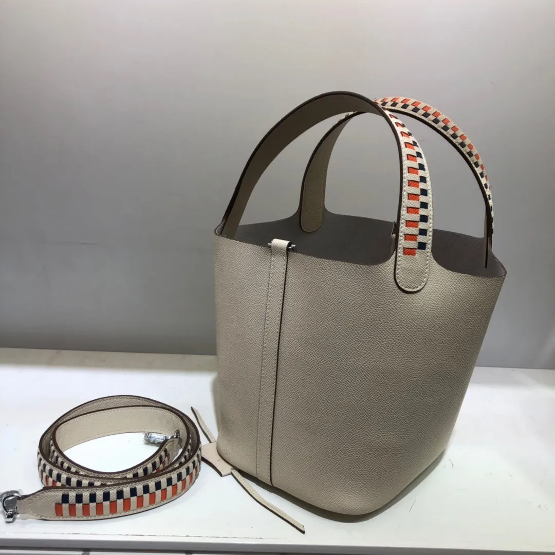 All Categories Official Website "Brand Women's Bags" Women's Bags 💙 Hermes 2024 Official Website New Hermes Epsom Palm Print Vegetable Basket