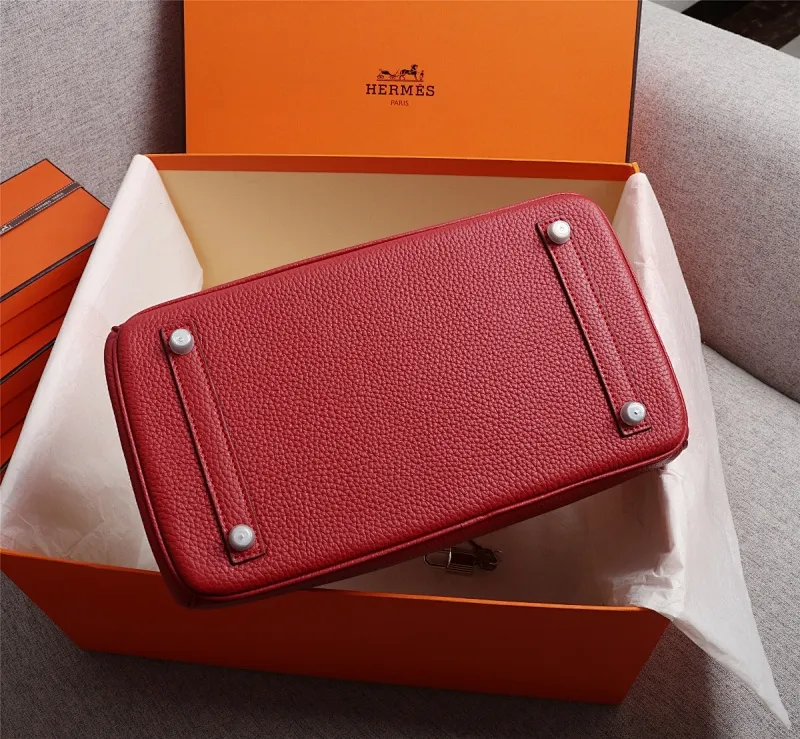 All Categories Official Website "Brand Women's Bags" Women's Bags 💙 Hermes 2022 Official New Hermès Handbags Lychee Pattern Imported First-Layer Calfskin Wholesale Small Size 58004000 Large Size 58004200 High Quality Size: Small 30CM Large 35CM