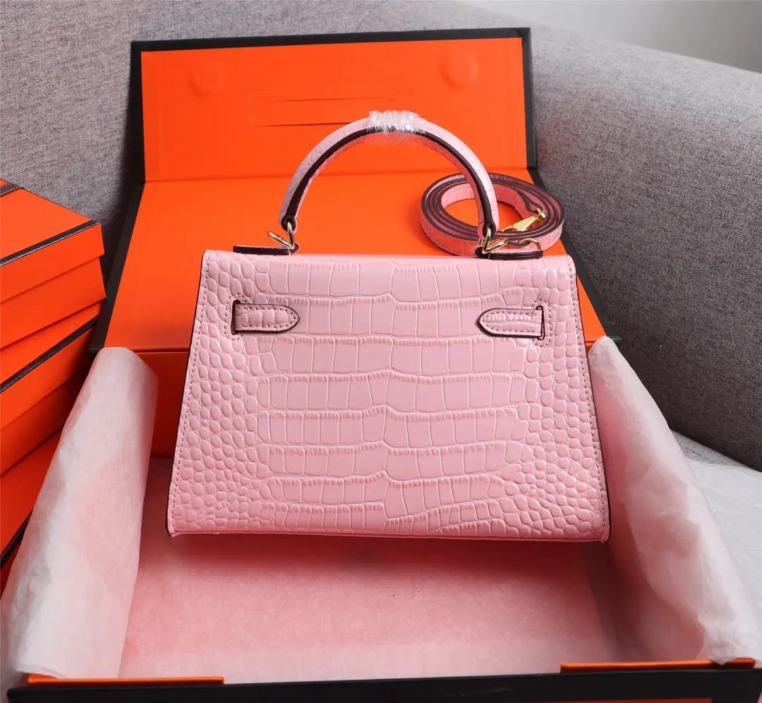 All Categories Official Website "Brand Women's Bags" Women's Bags 💙 Hermes 2022 official new Hermes women's hand-carrying cross-body dual-use bag wholesale Kelly crocodile pattern 58002500 High quality Size: 22-7-14CM