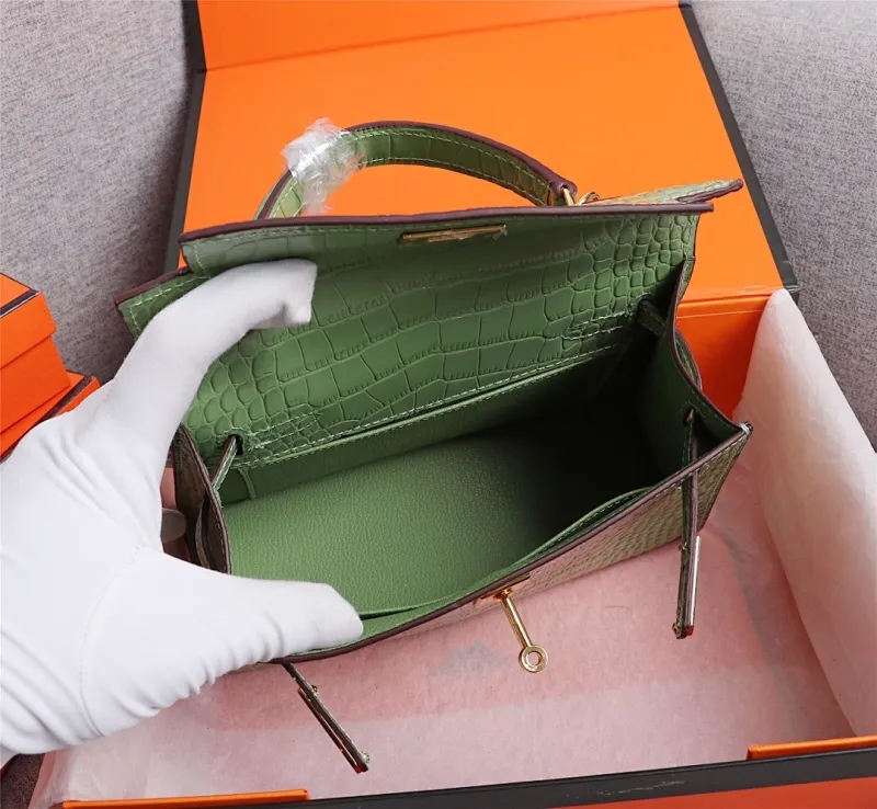 All Categories Official Website "Brand Women's Bags" Women's Bags 💙 Hermes 2022 official new Hermes women's hand-carrying cross-body dual-use bag wholesale Kelly crocodile pattern 58002500 High quality Size: 22-7-14CM