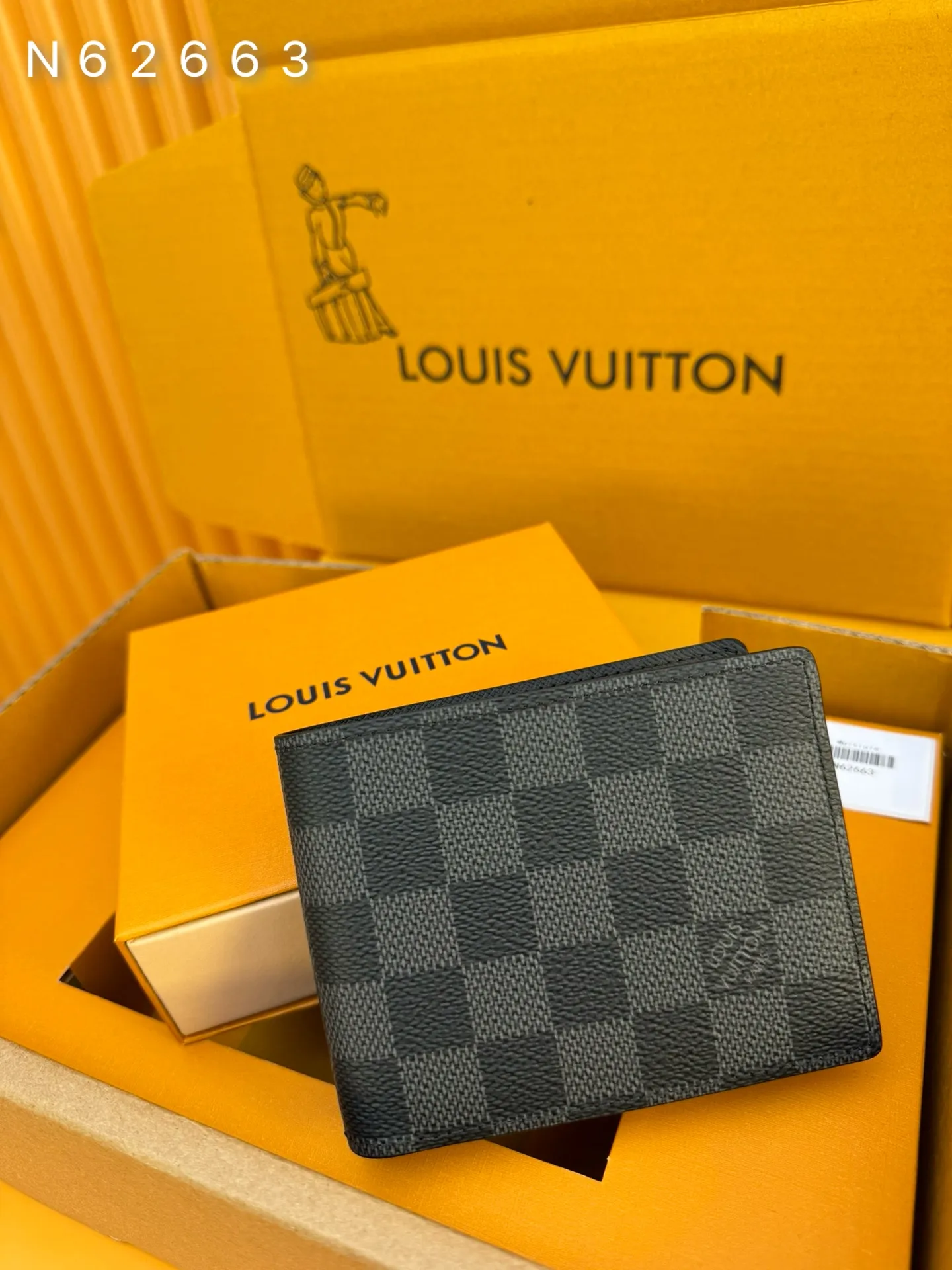 N62663 "Special Duty Free" ♻️[Official special edition·First-class material·All-steel hardware·Anti-counterfeiting chip·Full set of packaging] The wallet is made of canvas and has multiple pockets for credit cards, banknotes, and invoices. 11.5x9x1.5cm 💰420